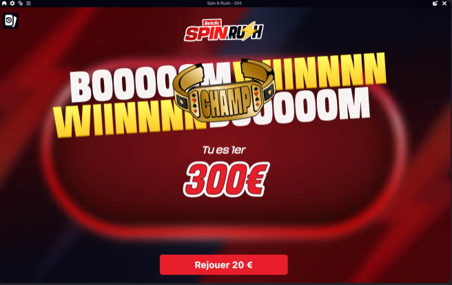 Résultat Spin & Go