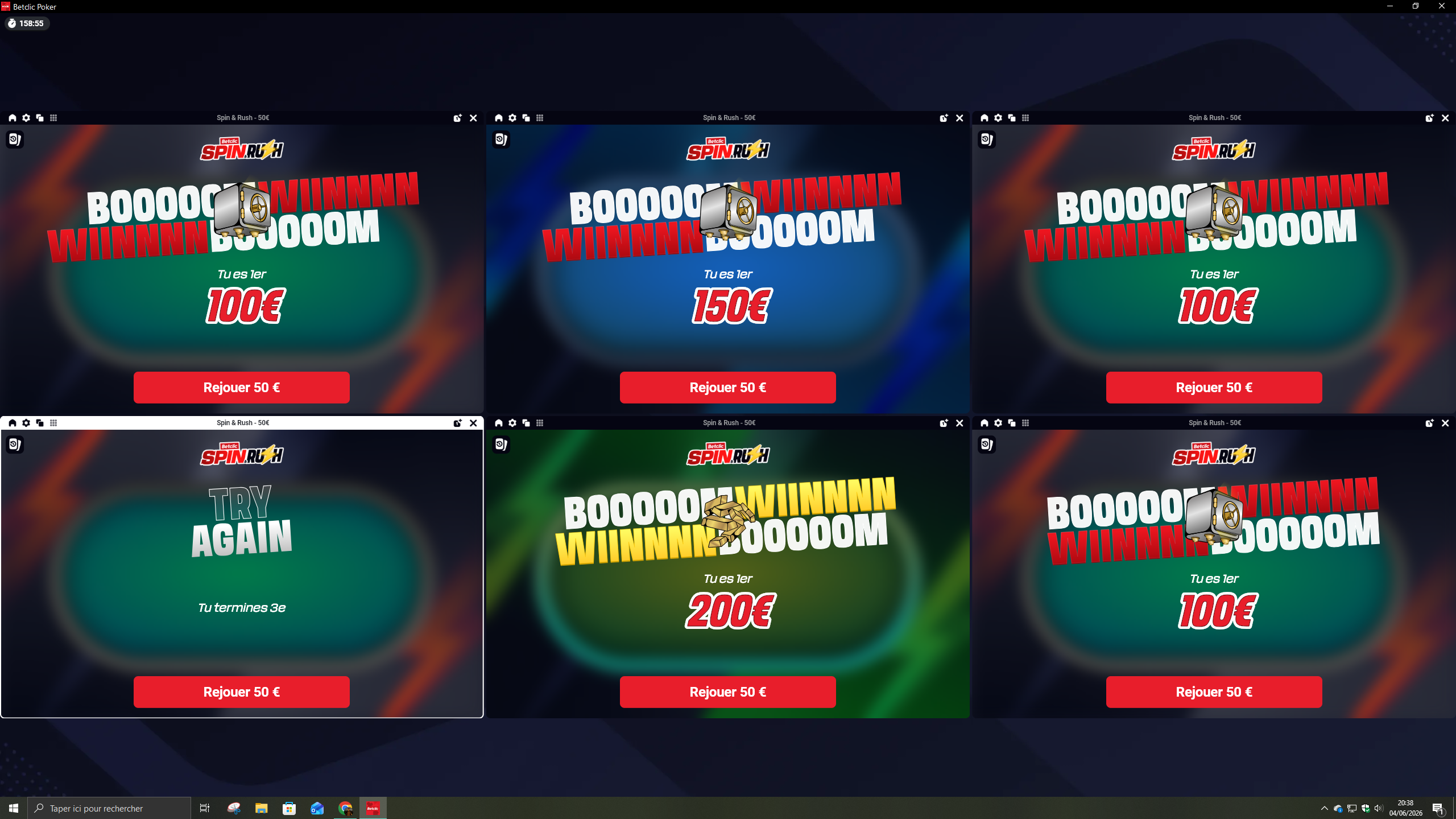 Résultat Spin & Go
